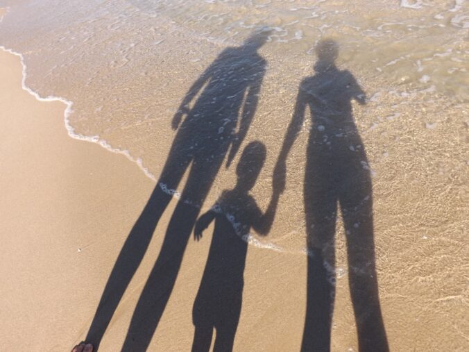 Familie am Strand - Urlaub auf Usedom